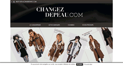 Desktop Screenshot of changezdepeau.com