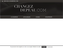 Tablet Screenshot of changezdepeau.com